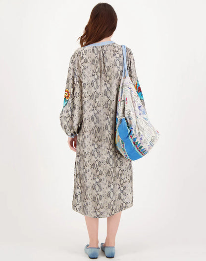 Hanna Placket Snake Dress