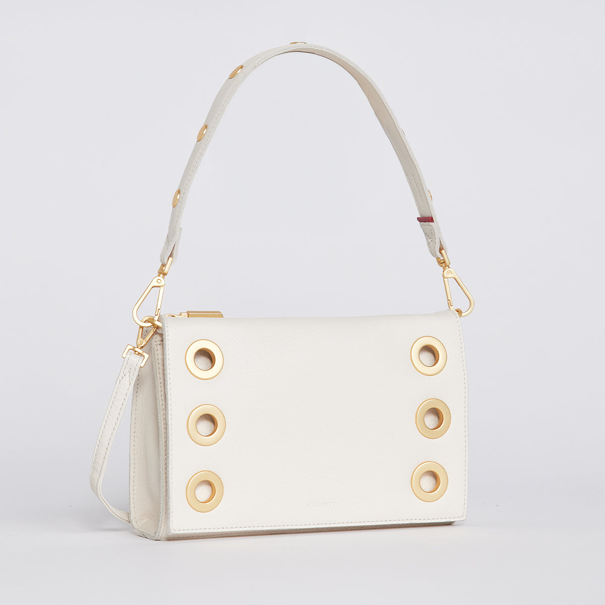 HAMMITT Montana Small Clutch in Calla Lily White with Gold Hardware