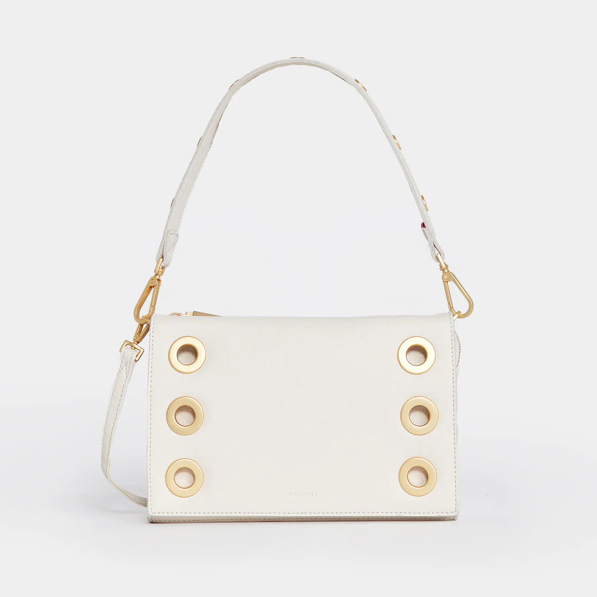 HAMMITT Montana Small Clutch in Calla Lily White with Gold Hardware