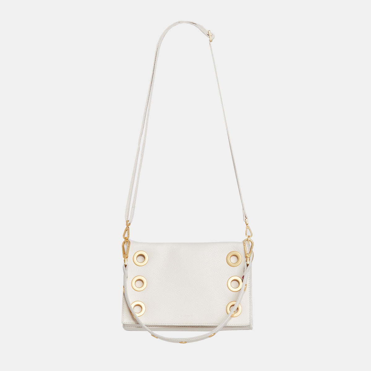 HAMMITT Montana Small Clutch in Calla Lily White with Gold Hardware