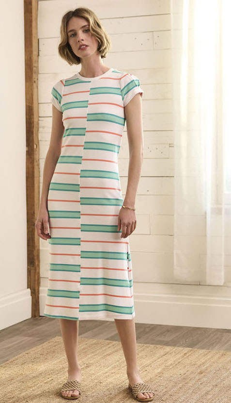 Sierra Pleated Sleeve Midi Dress