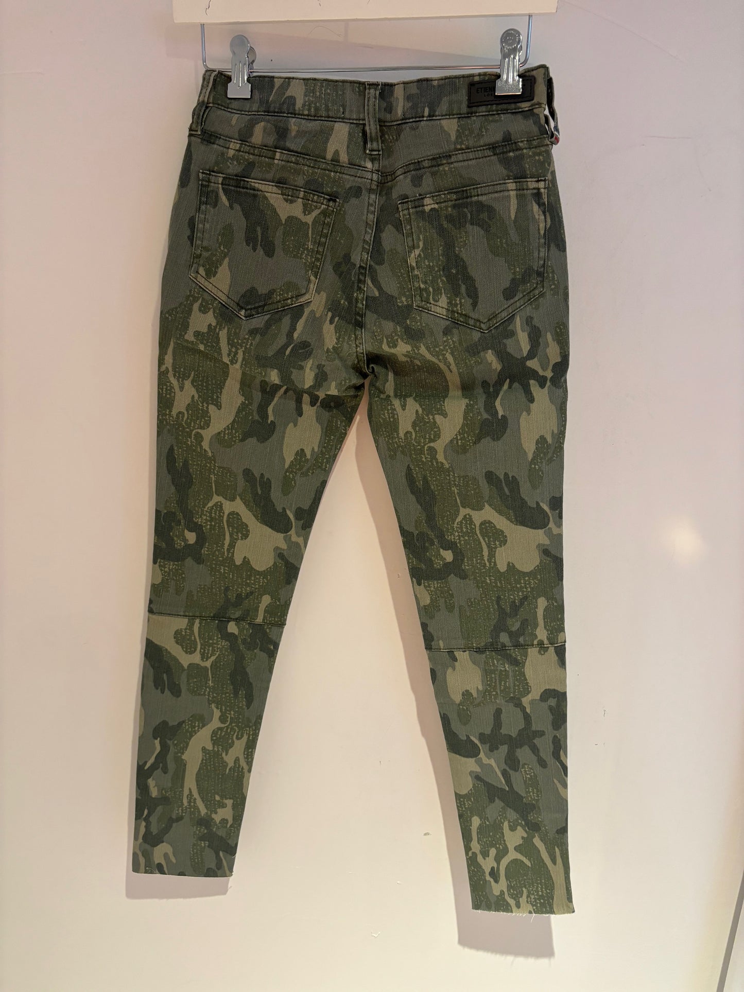 Red Zipper Jean in Camo