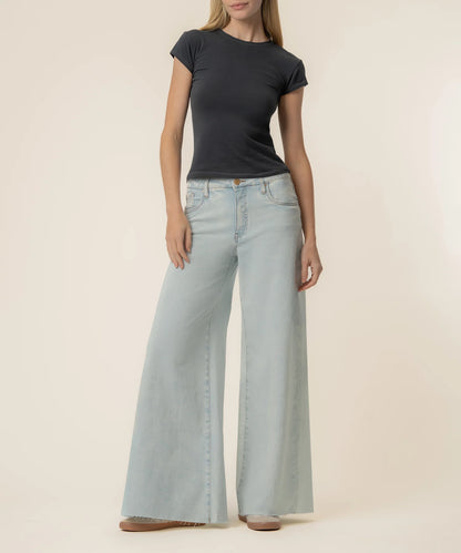 Blake High Rise Fab Ab Super Wide Leg Jean in Sensual