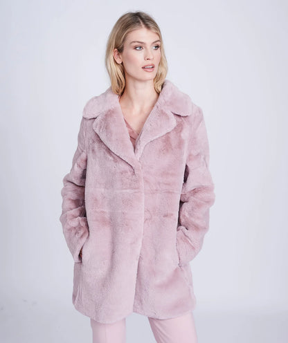 Kennedy Coat in Pearl, Black or Dusty Pink