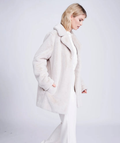 Kennedy Coat in Pearl, Black or Dusty Pink