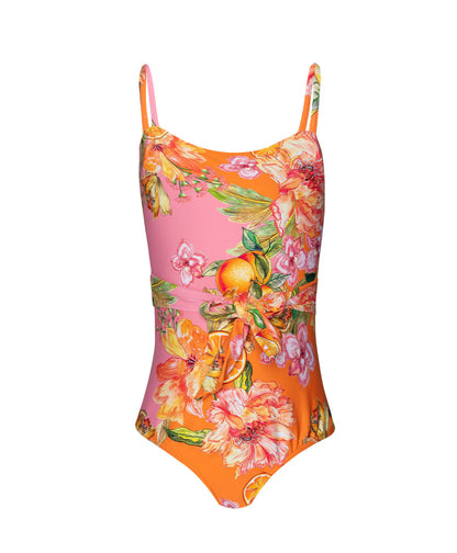 Kids Clementine Brixtyn Belted One Piece Swimsuit