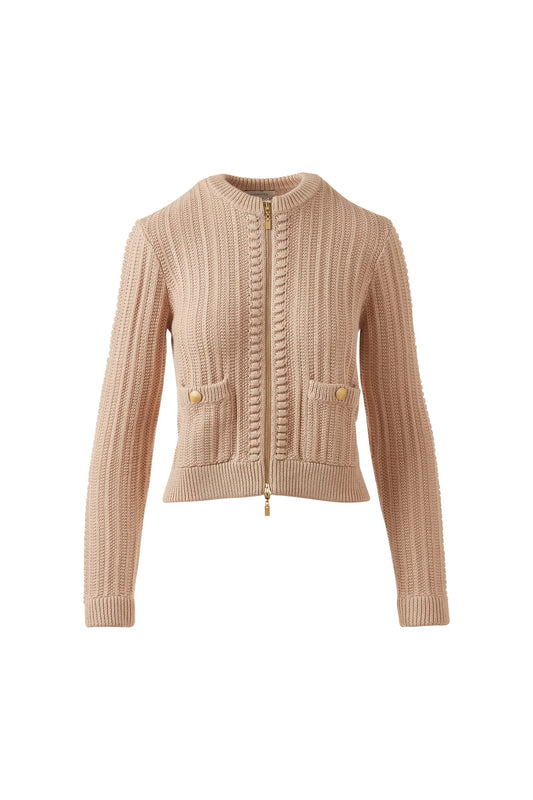 Bobble Zip Cardigan