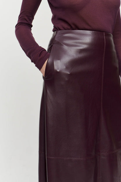 Molly Midi Skirt Burgundy