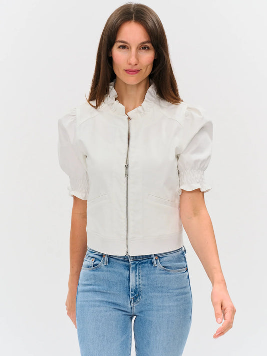 Madison Ruffled Puff Sleeve & Collar Jacket