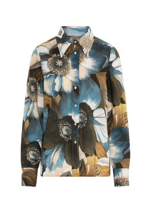 Mirjam- Floral Button Down Blouse