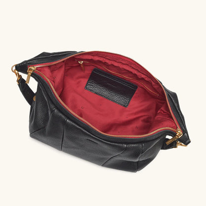 Hammitt Morgan Black BG Red Zip
