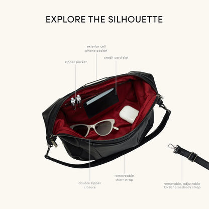 Hammitt Morgan Black BG Red Zip