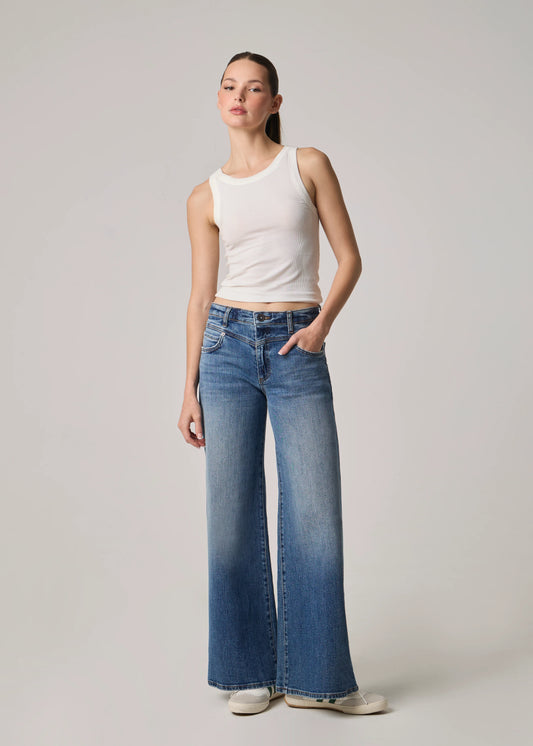Conrad High Rise Long Wide Leg Jeans