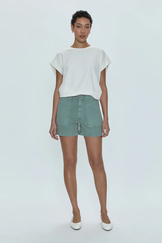 Marissa High Rise Utility Short Bluff