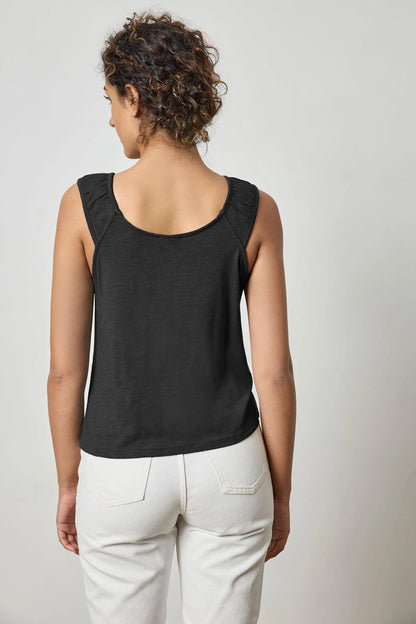 Shirred Strap Tank