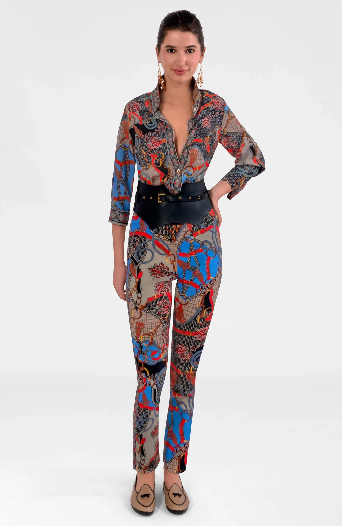 GripeLess Pull on Pant in Ditto print