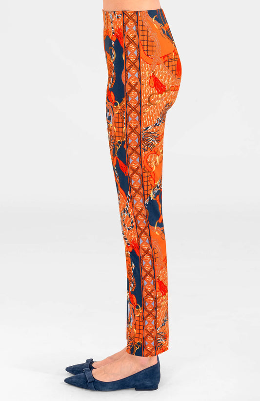 Gripeless Pull on Pants in Orange Ditto