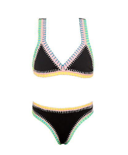 Girls Rainbow Embroidered Bikini Various