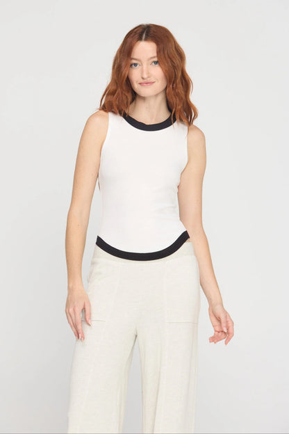 Marine Color Blocked Rib Tank