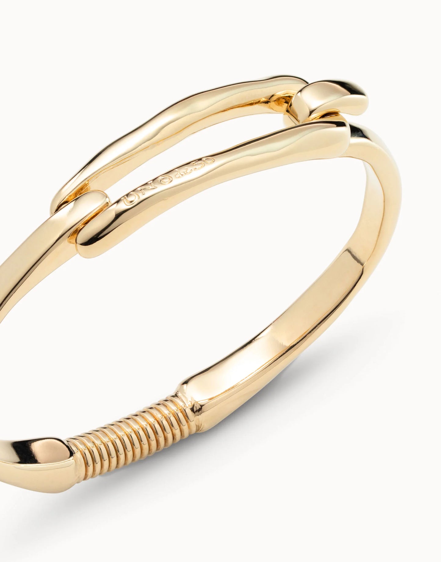 UNO de 50 18K Gold-Plated Buckle Bracelet