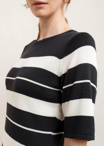 L / Blue Stripe