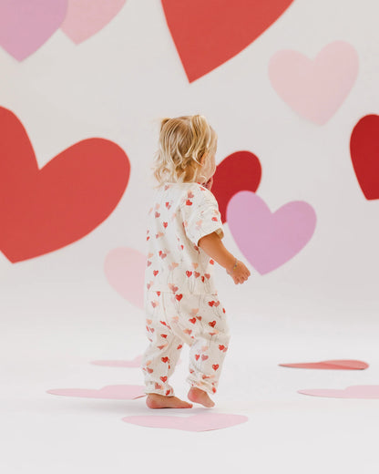 Heart Balloon Jersey Tee + Pant Set