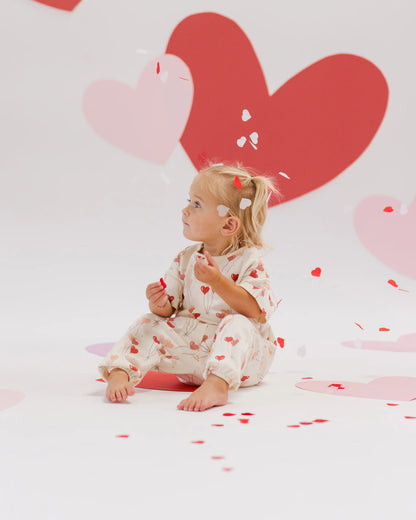 Heart Balloon Jersey Tee + Pant Set