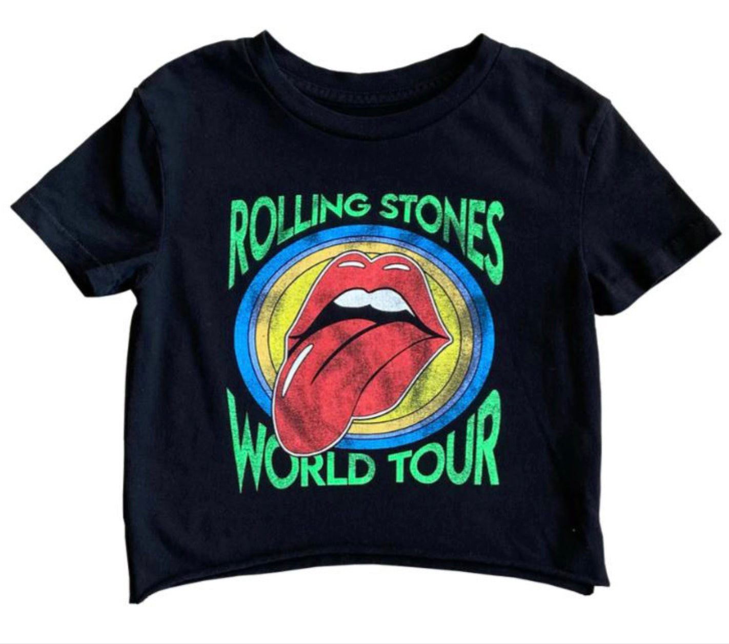 Rolling Stones Short Sleeve Crop Tee