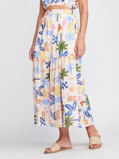 Rain Front Slit Skirt