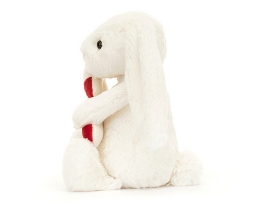 Bashful Bunny with Candy Cane