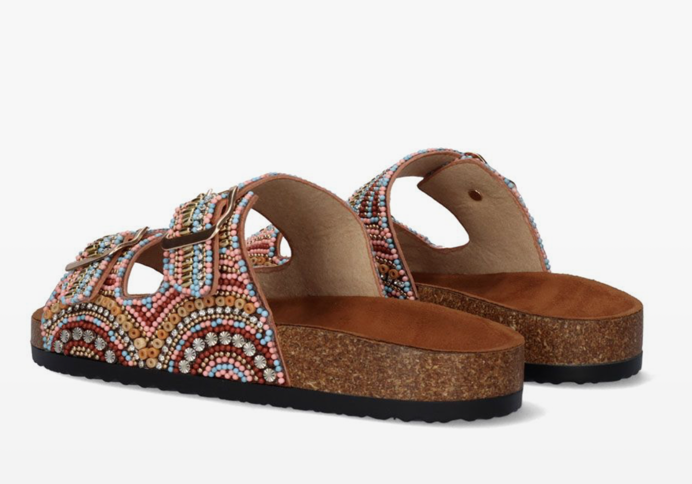 Tan Multi Color Sandal