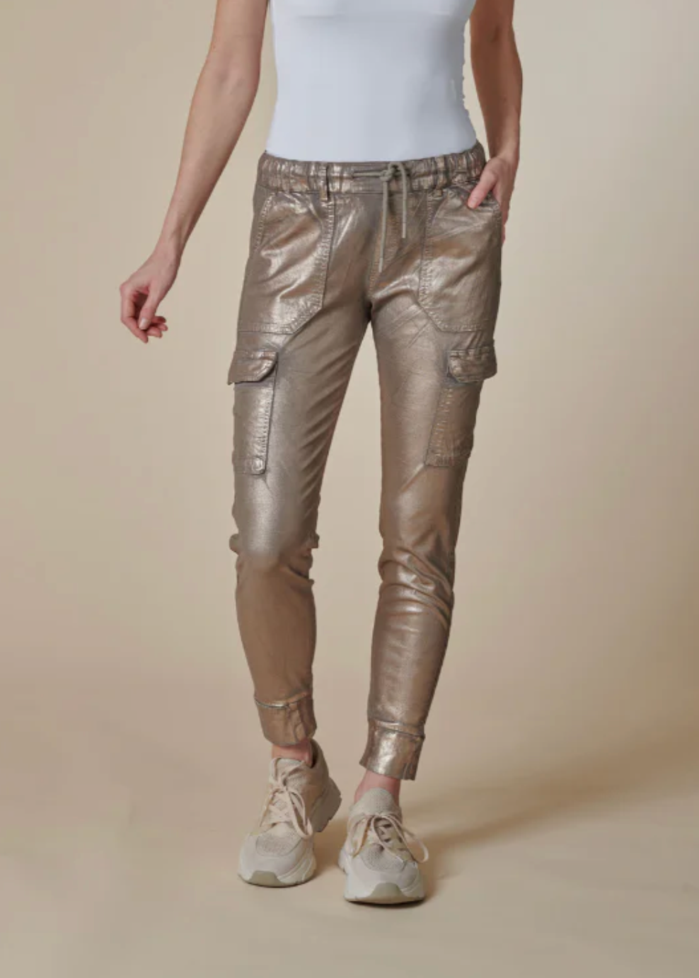 Daisey Shine Pant in Shine Doe & Micro Chip