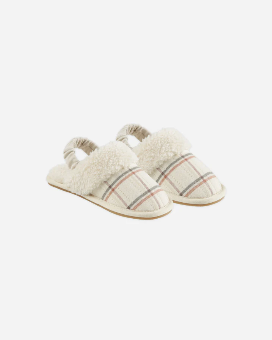 Plaid Kids Slippers