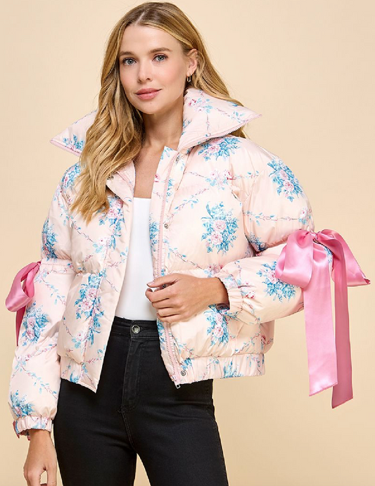 Floral Puffer Jacket