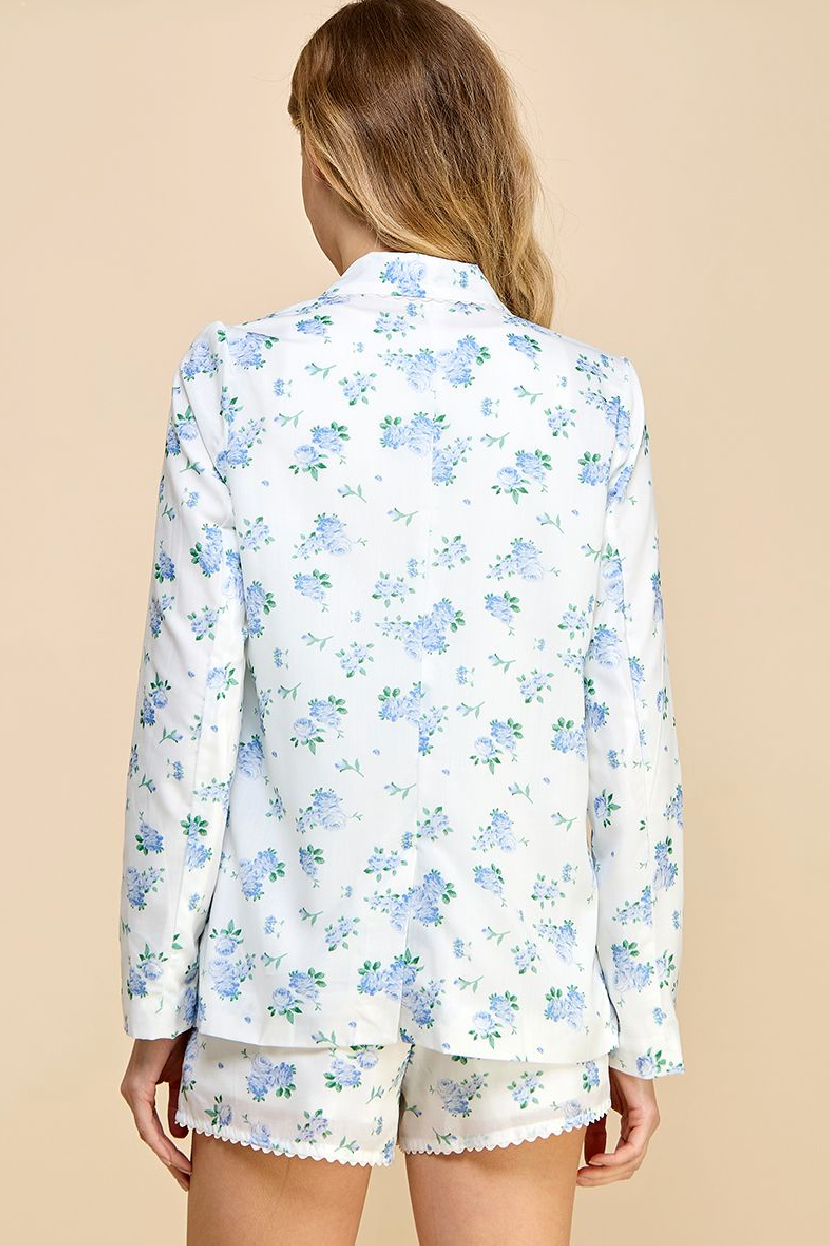 Floral Printed Blazer