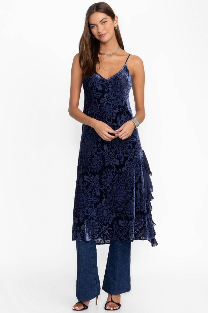 Ceecee Ruffle Slip Dress