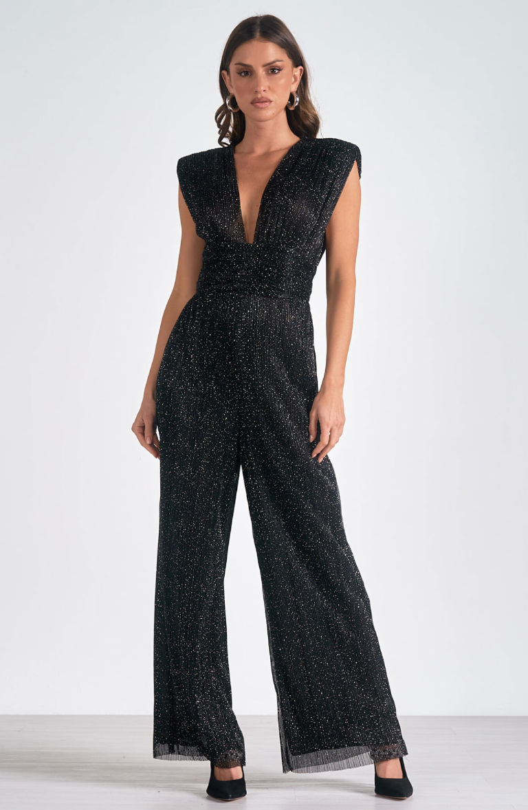 Black Sparkle Jumpsuit