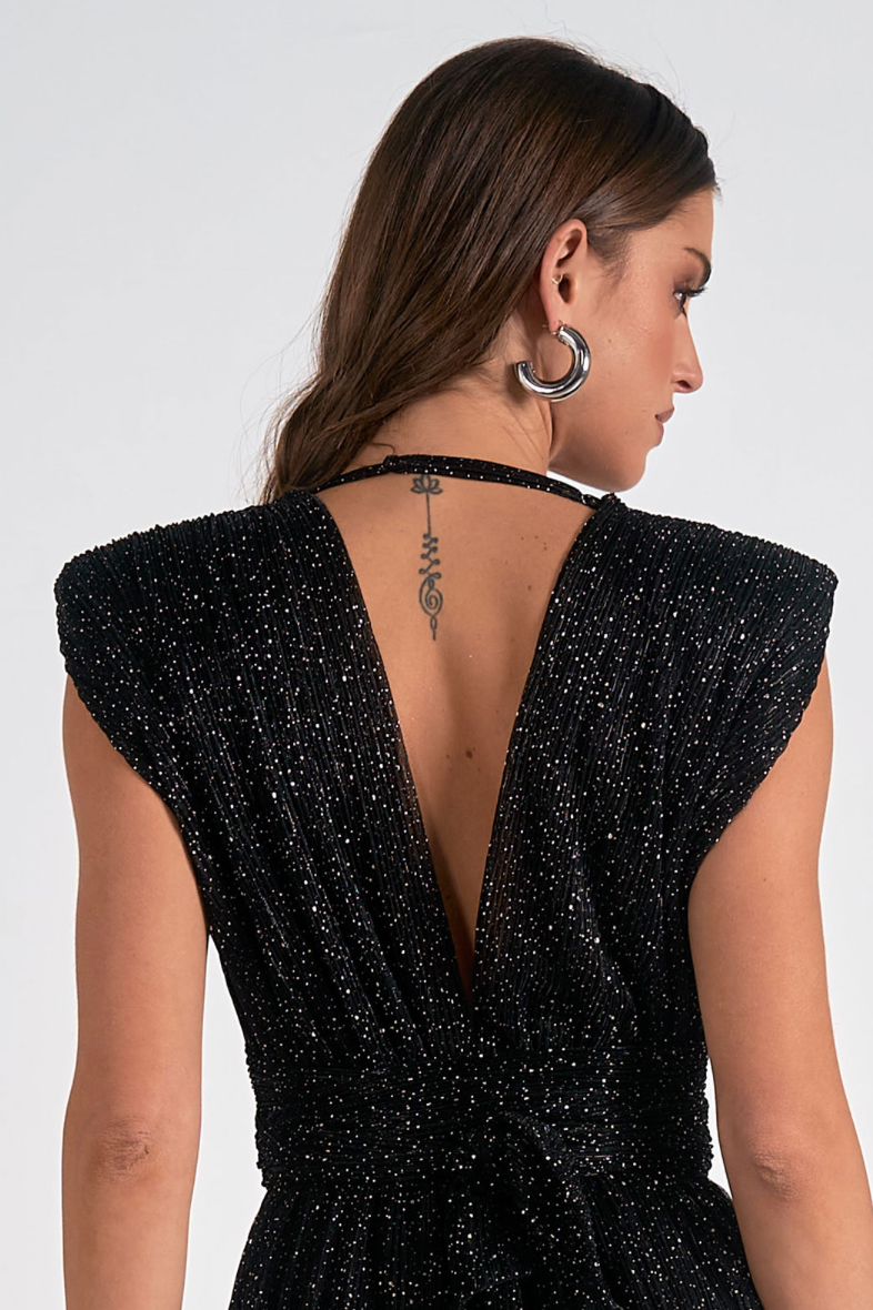 Black Sparkle Jumpsuit