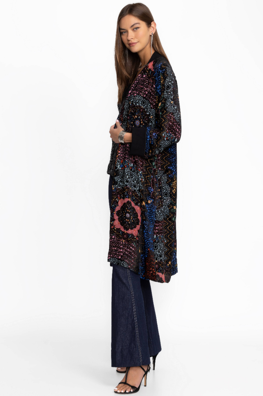 Nava Burnout Harmony Kimono Lined