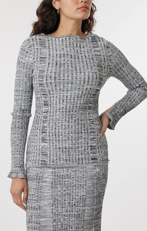 Ribbed Knitted Pullover