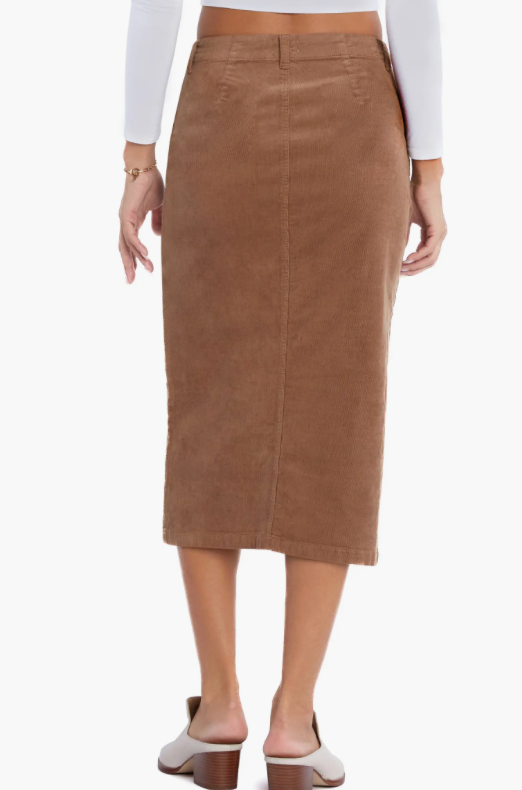 WashLab  Pieced Corduroy Maxi Skirt