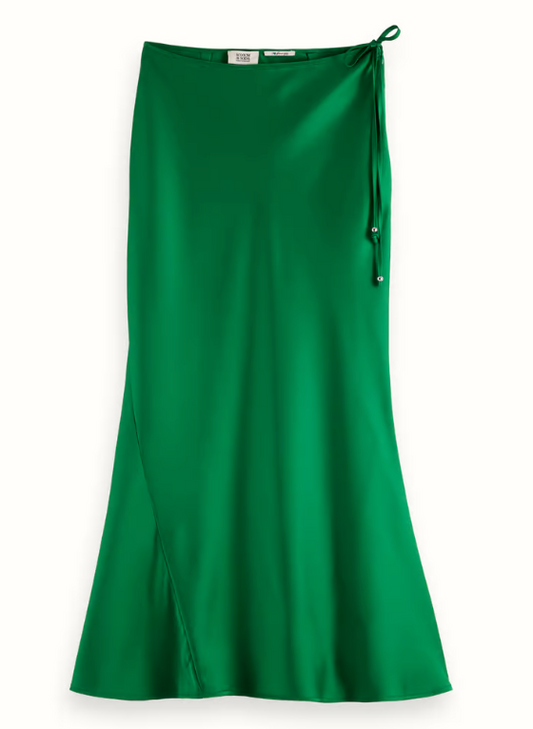 Midi Bias Skirt in Navy or Bright Green