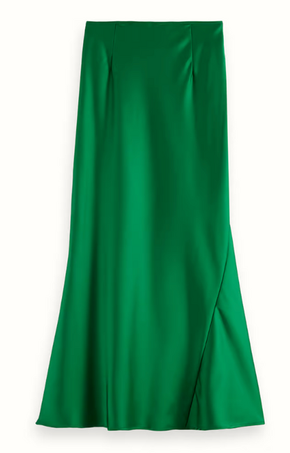 Midi Bias Skirt in Navy or Bright Green