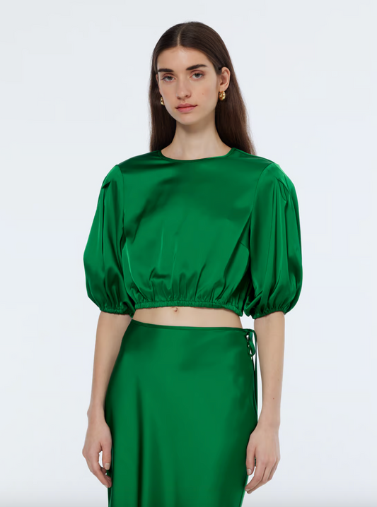 Cropped Top in Bright Green