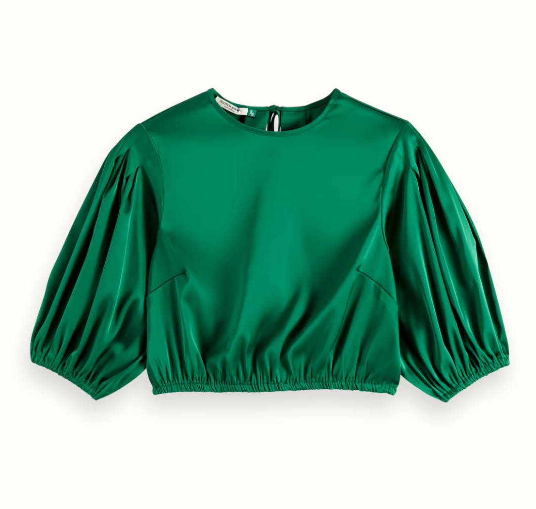 Cropped Top in Bright Green