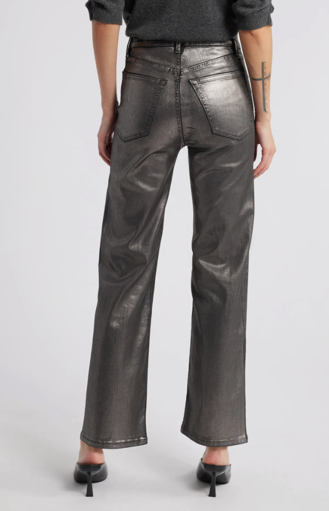 Le Sleek Straight Coated Jeans