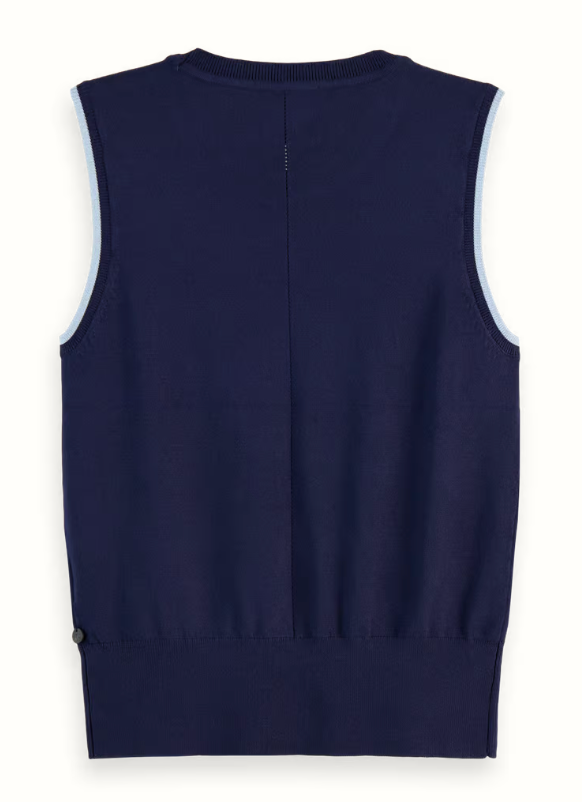 Crew Neck Relaxed Knit Tank Vest