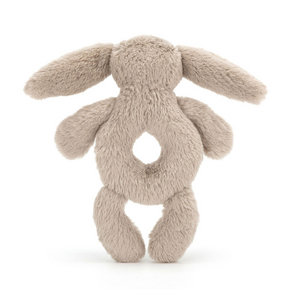 Bashful Beige Bunny Ring Rattle