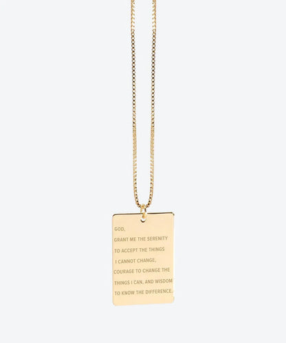 The Giving Keys Serenity Prayer Pendant Necklace