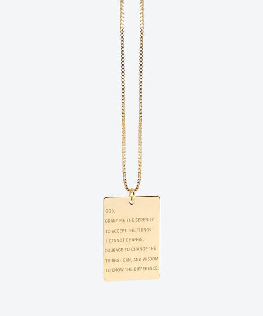 The Giving Keys Serenity Prayer Pendant Necklace